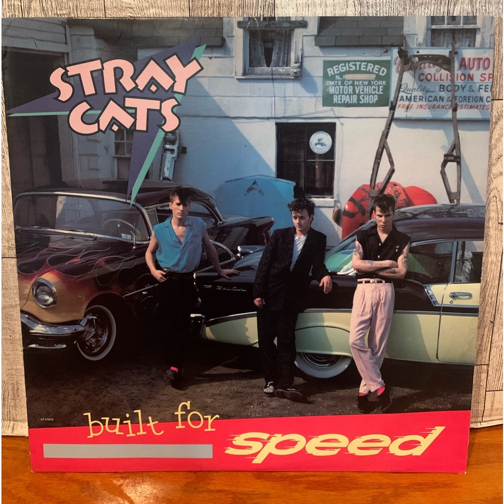 1982 Stray Cats Built for Speed Vinyl Record
